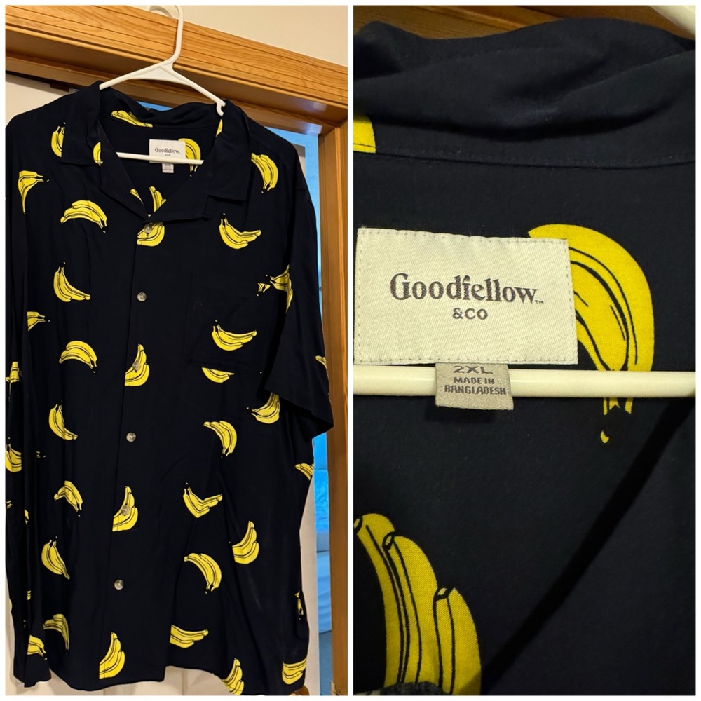 Goodfellow&Co Banana collared shirt2XL
